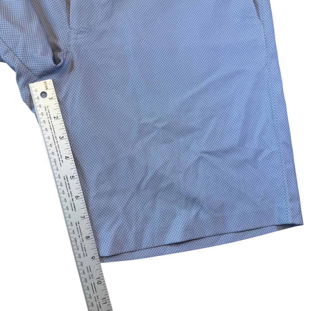 Callaway Mens Active Waistband Golf Shorts Blue Geometric 36W Opti-Dri Stretch - Picture 3 of 6